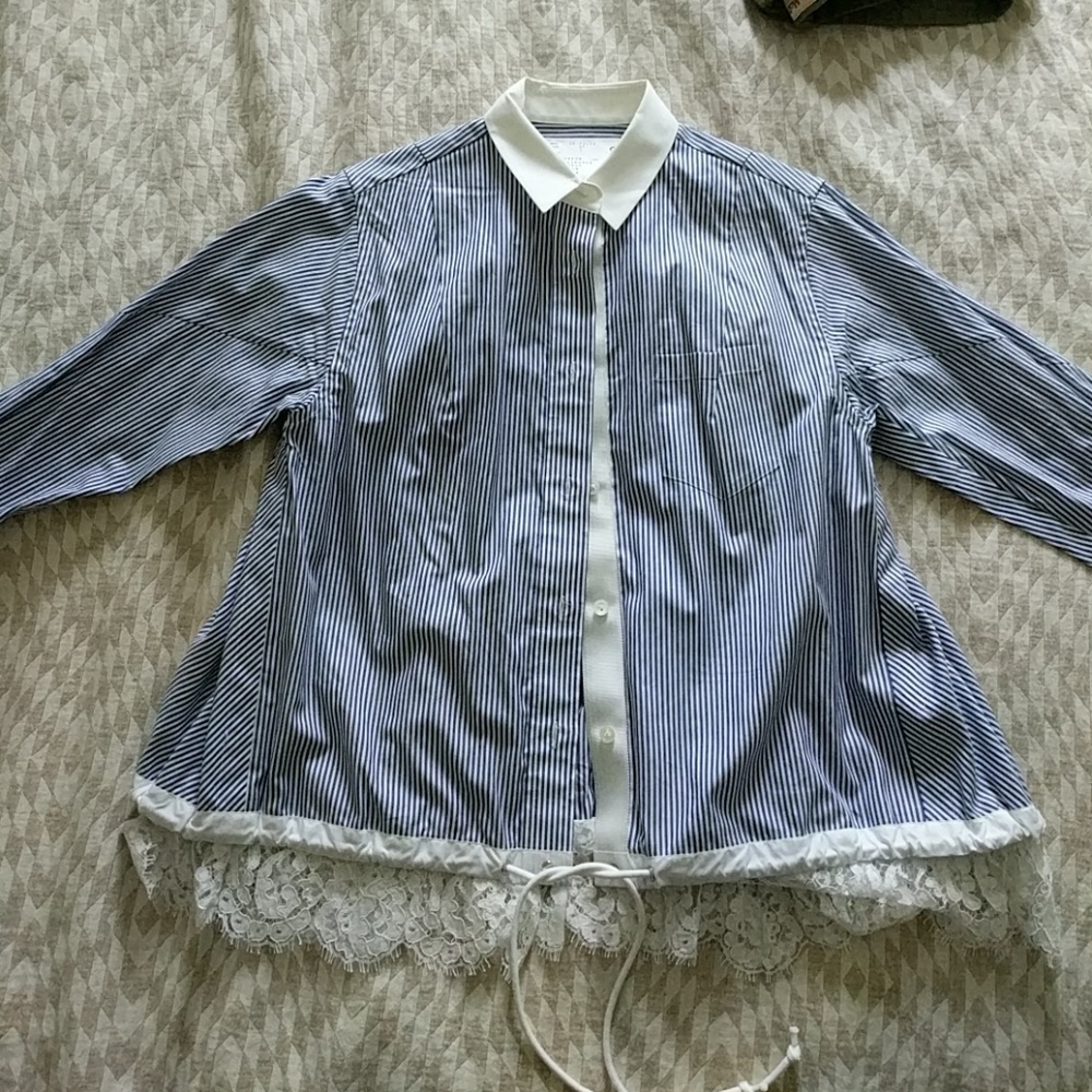 Sacai pinstriped blouse